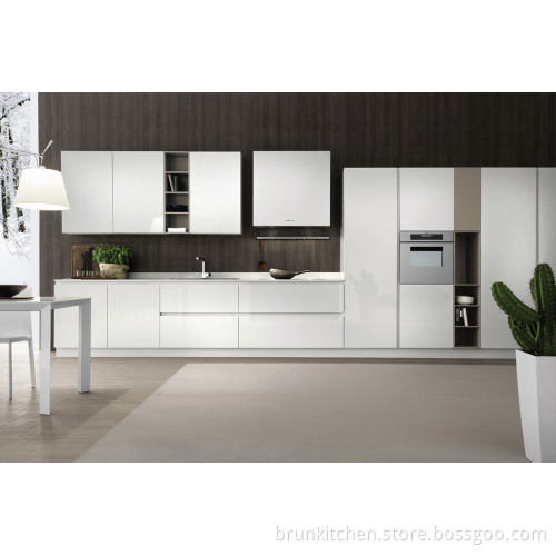 Lacquer Door Chipboard Carcase Kitchen Cabinet